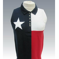 Ladies Texas Flag Sleeveless Polo Shirt
